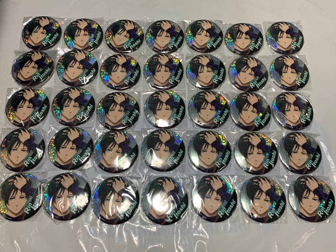 新品未使用 糸師凛35枚セット ブルーロック ホログラム缶バッジvol.3