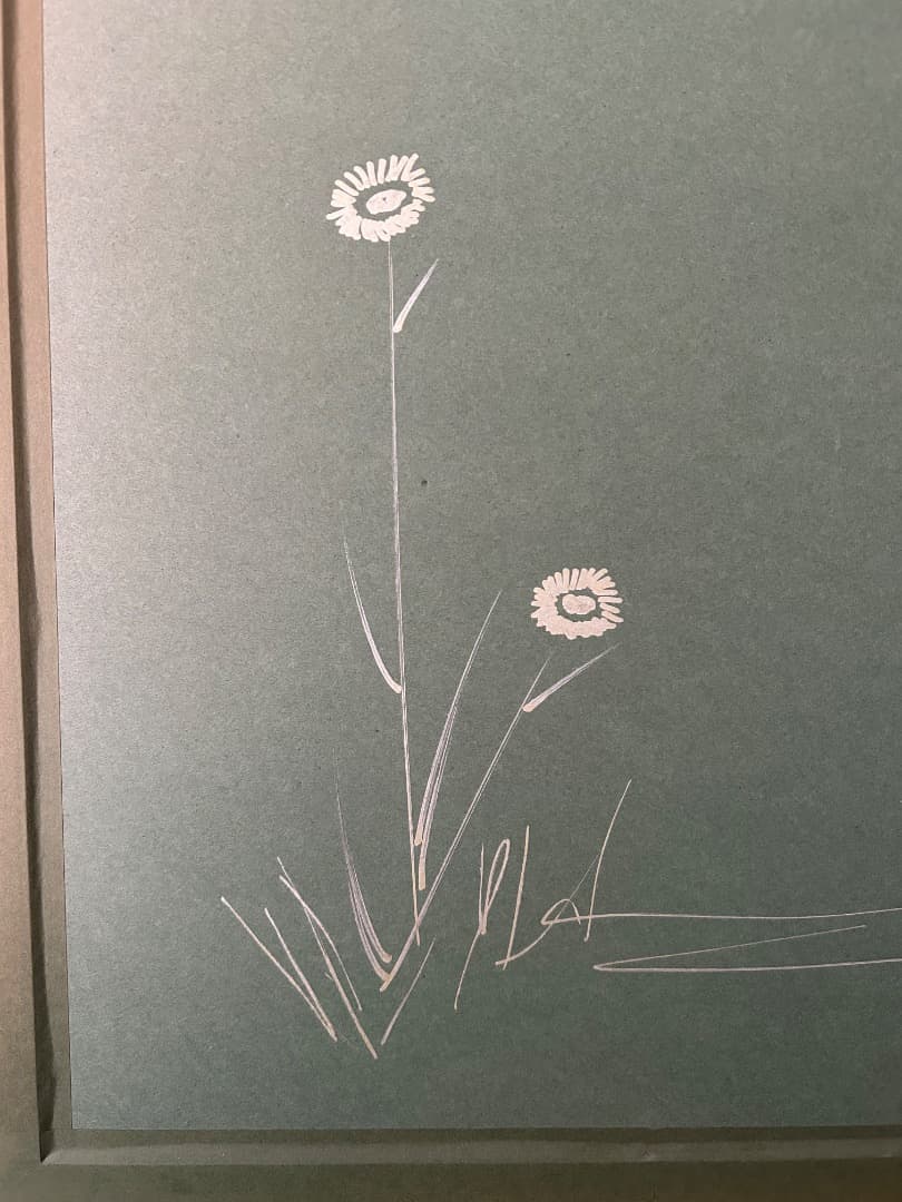 ロジェ・ボナフェ『赤い買物かご』(リトグラフ)