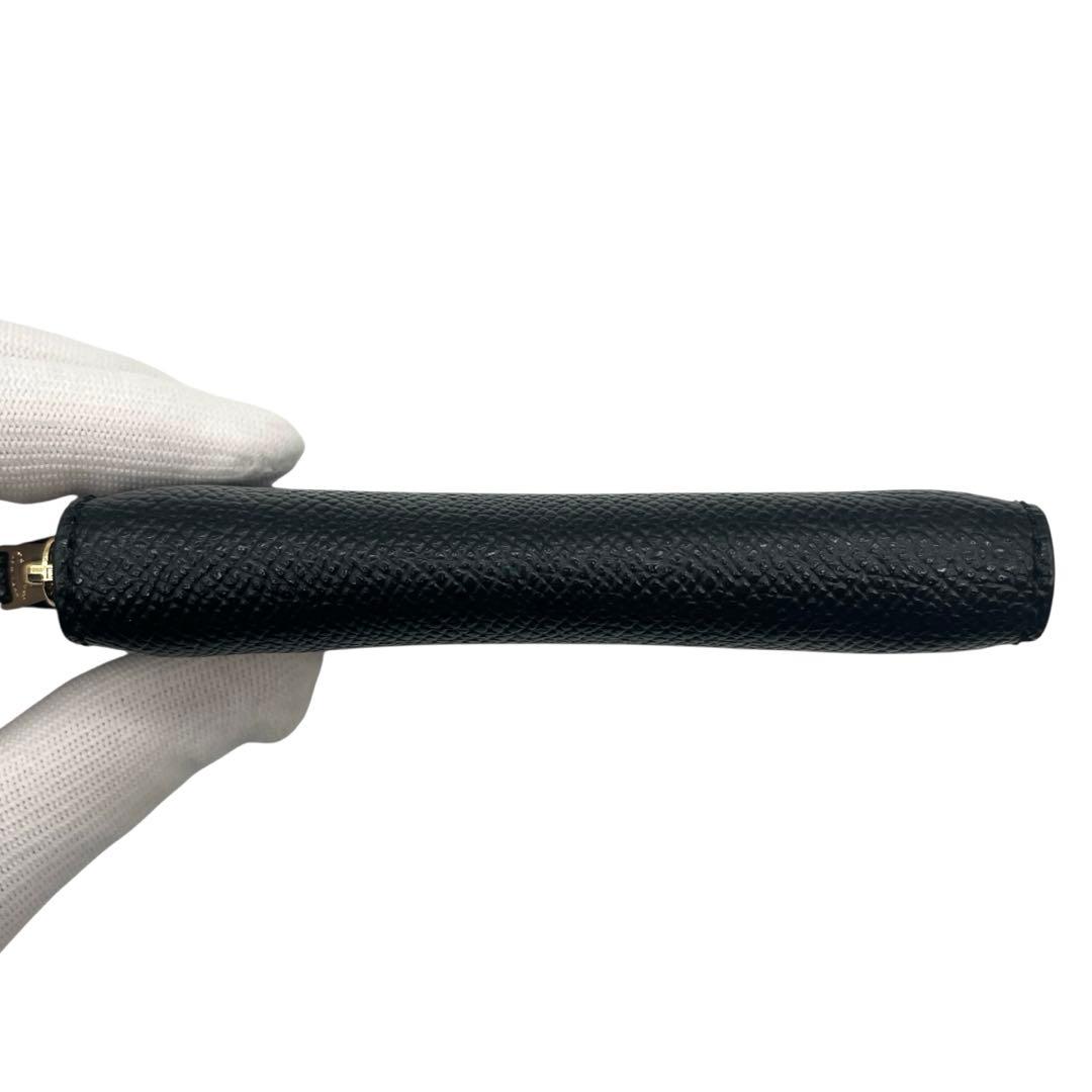 美品◎ コーチ ケース 小銭入れ ラウンドジップ YKK刻印 黒 レザー