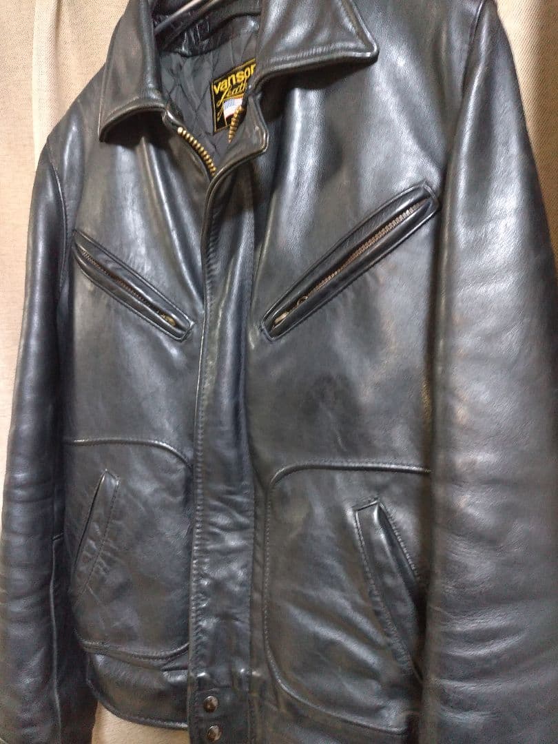 ペ*ソ様 バンソン VANSON ライダース 40　 タロンジップ　ヴィンテージ