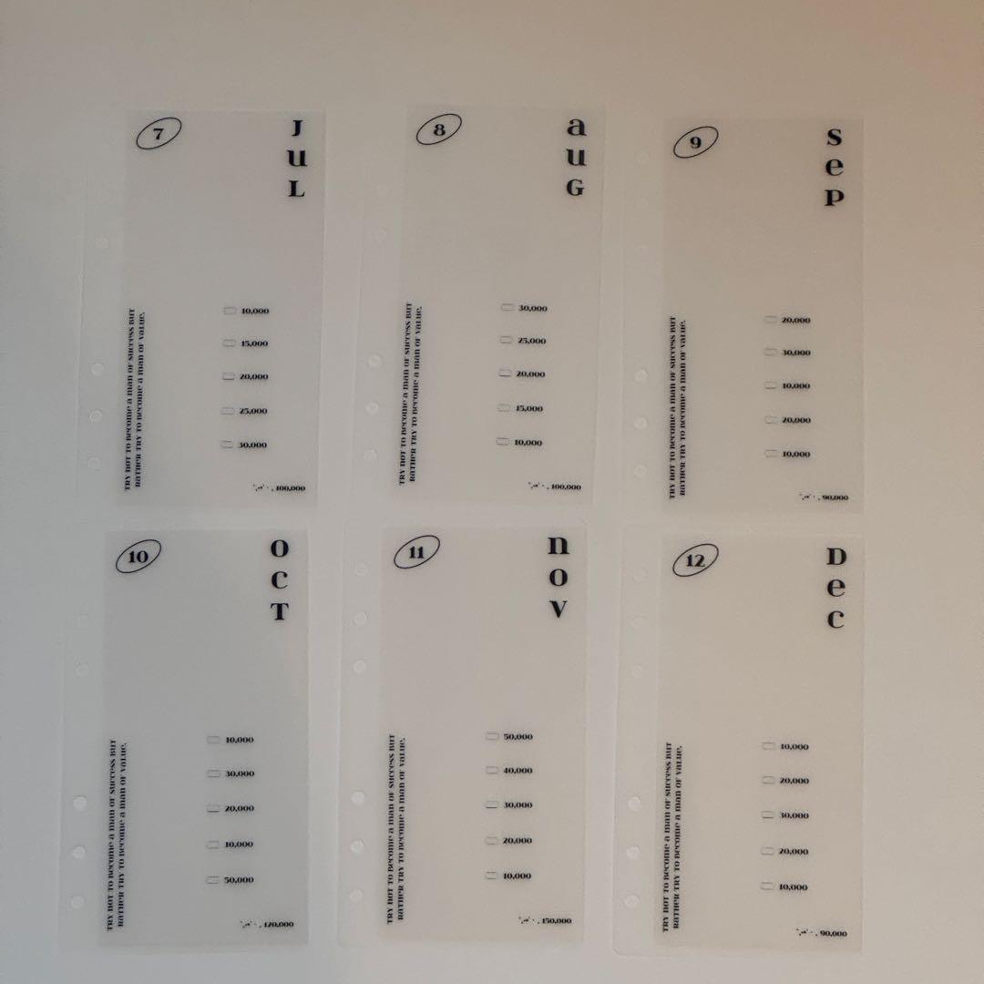 12month リフィル　貯金　韓国