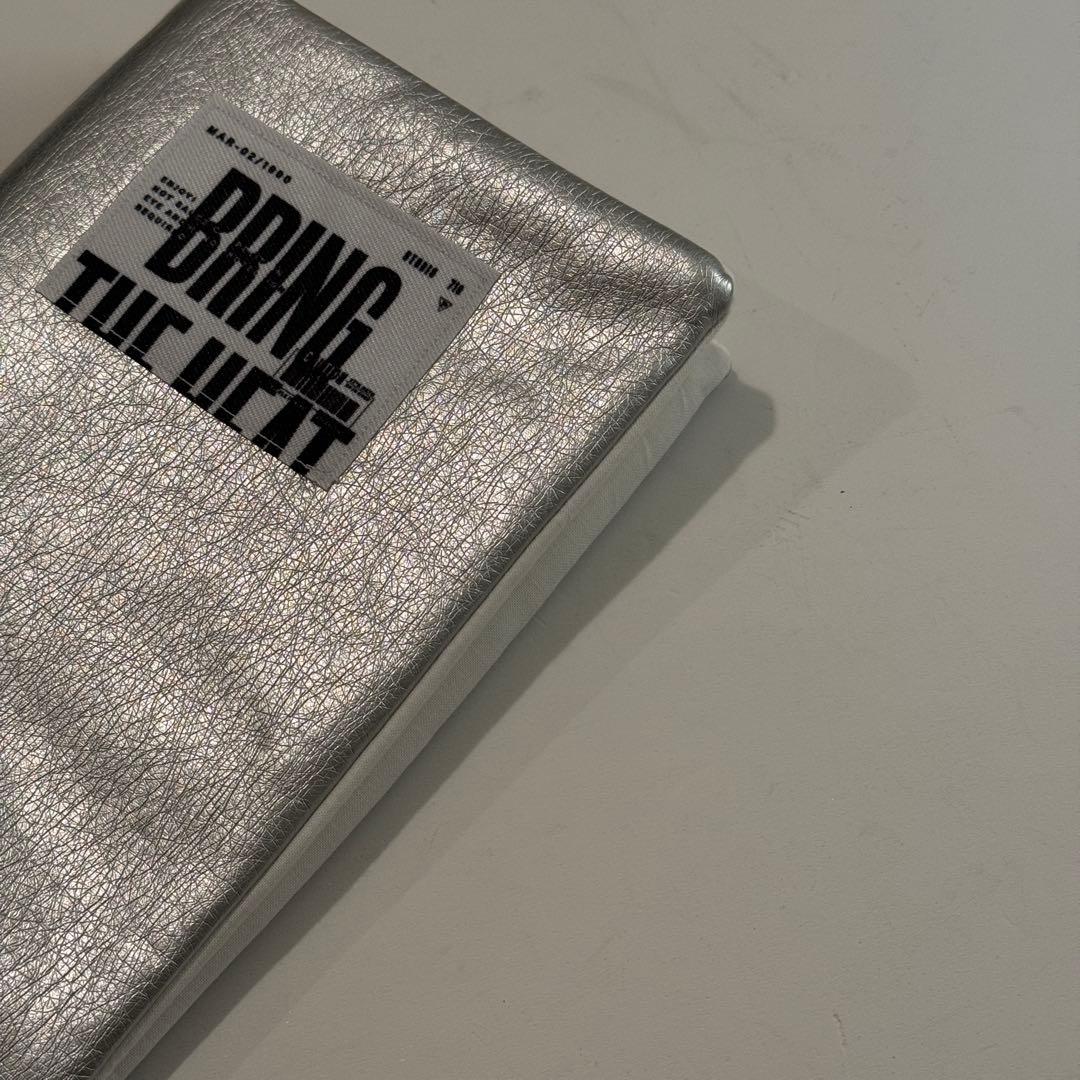 バインダーカバー　シルバー　A6 韓国　貯金