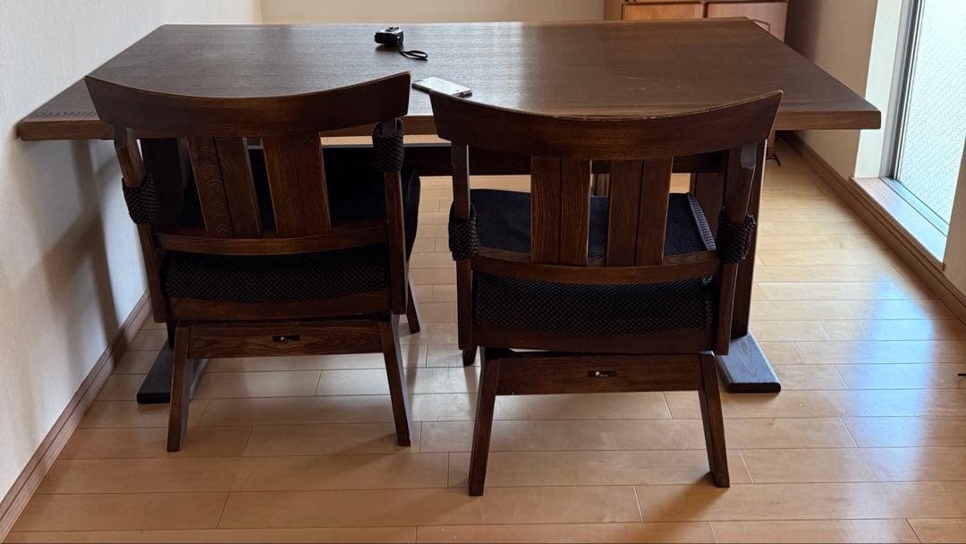 大塚家具「OTSUKA」ダイニングテーブル、チェアー、ベンチのセット