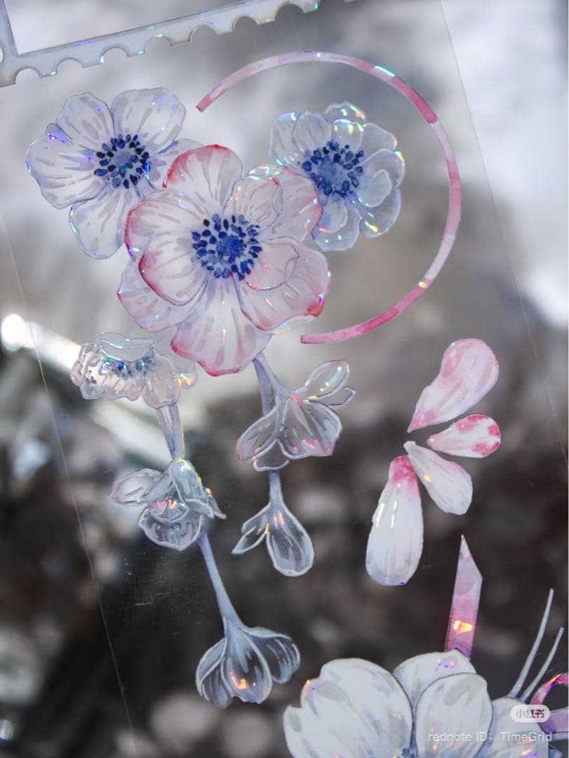 时间格子《绯云摇梦》海外マスキングテープ　マステ 【2388】