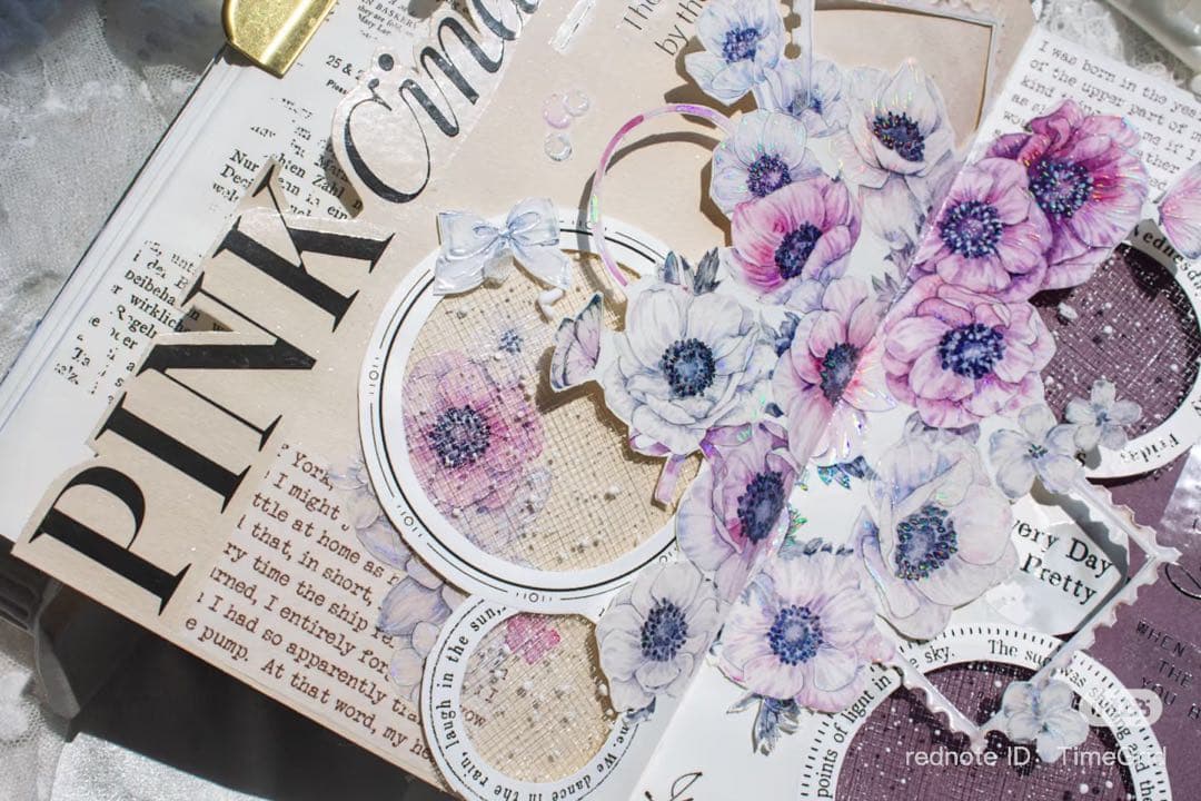 时间格子《绯云摇梦》海外マスキングテープ　マステ 【2388】