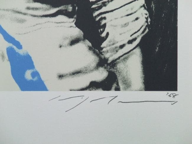 池田満寿夫　サイン 『マリリンの半分』 ミクストメディア　シート 0123A◆◆