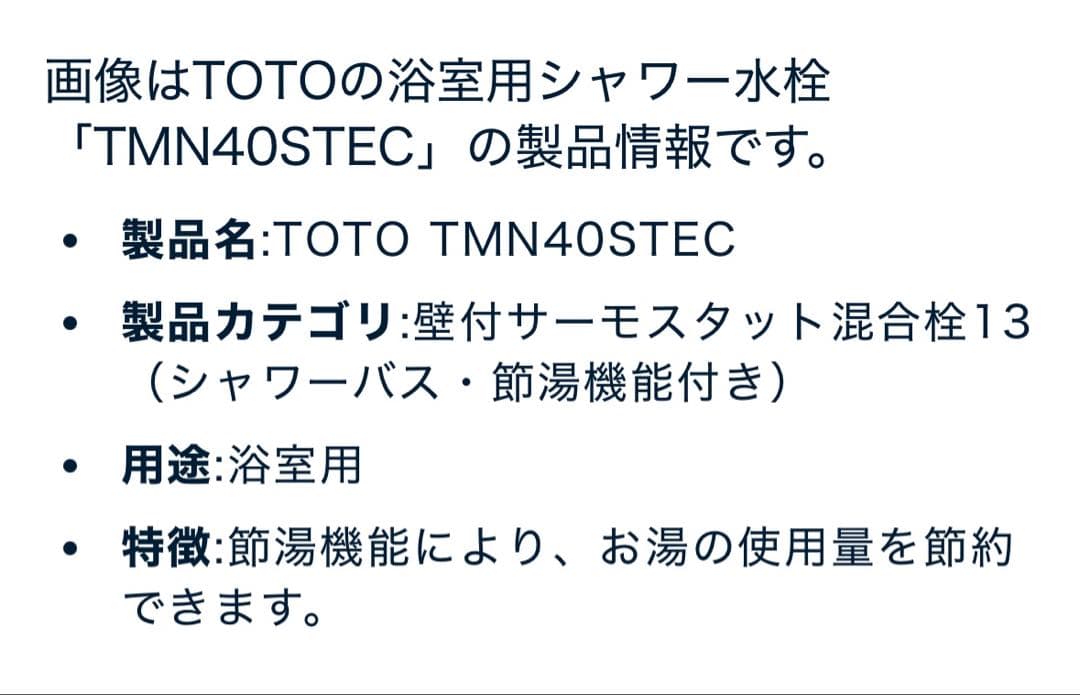 TOTO ハンドシャワー TMN40STEC 水栓金具　新品未使用