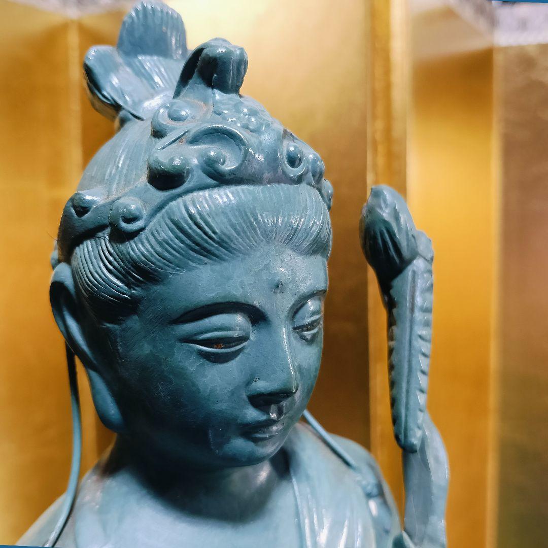 はろはろAL7 高村光雲 原型 観音菩薩 仏像 青銅色 ブロンズ