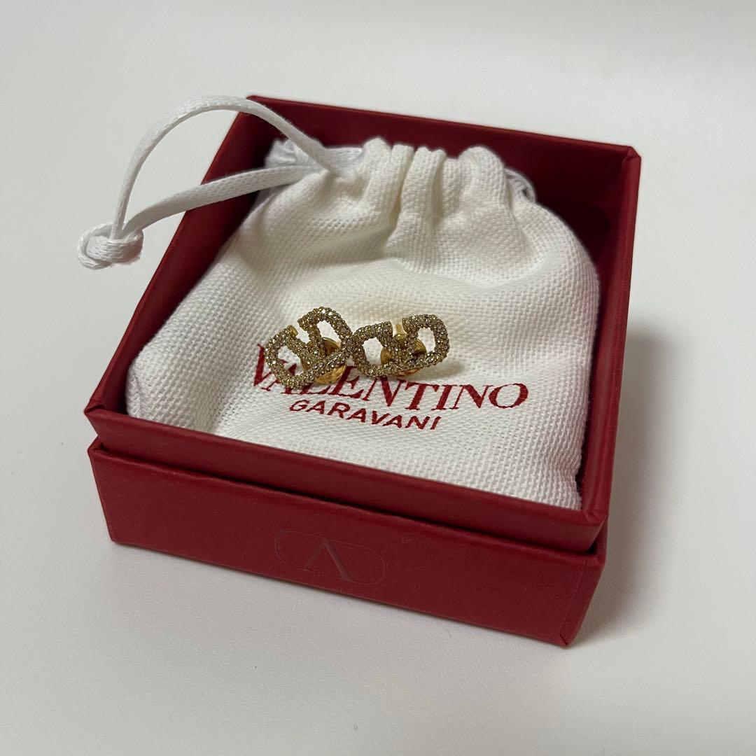Valentino Garavani ゴールドロゴピアス