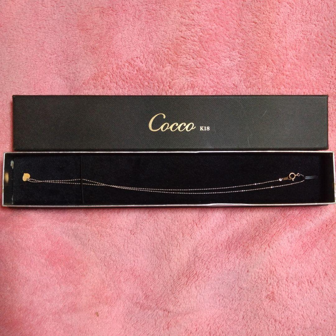 ただ今値下げ中！Cocco K18 ハート型チャーム ネックレス