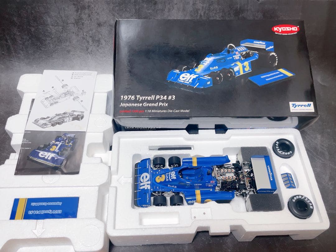 限定1500台 TSM 京商 1/18 タイレル P34 1976 日本GP