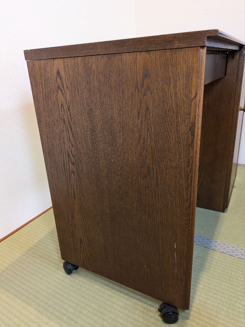 カリモク　コンパクト　折りたたみ　キャビネット　デスク　アンティーク