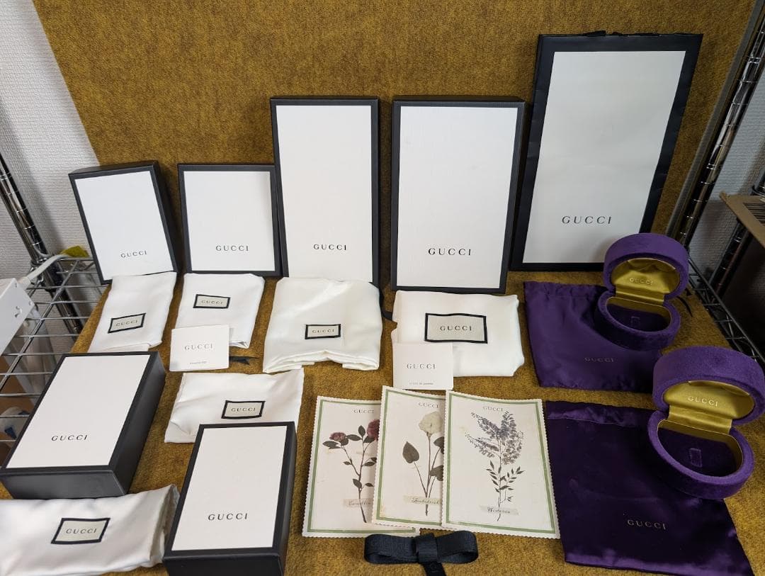 GUCCI グッチ　ショップ袋 リング　ケース　ジュエリー　ボックス　セット