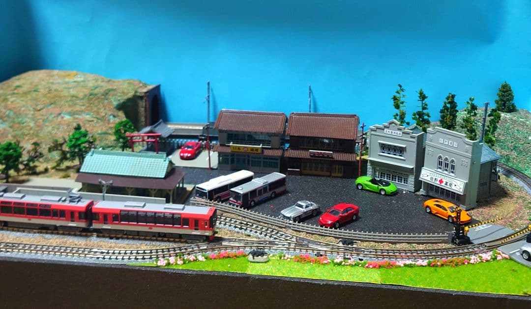 【動作品】鉄道模型ジオラマ完成品『Nゲージ』パワーバック付