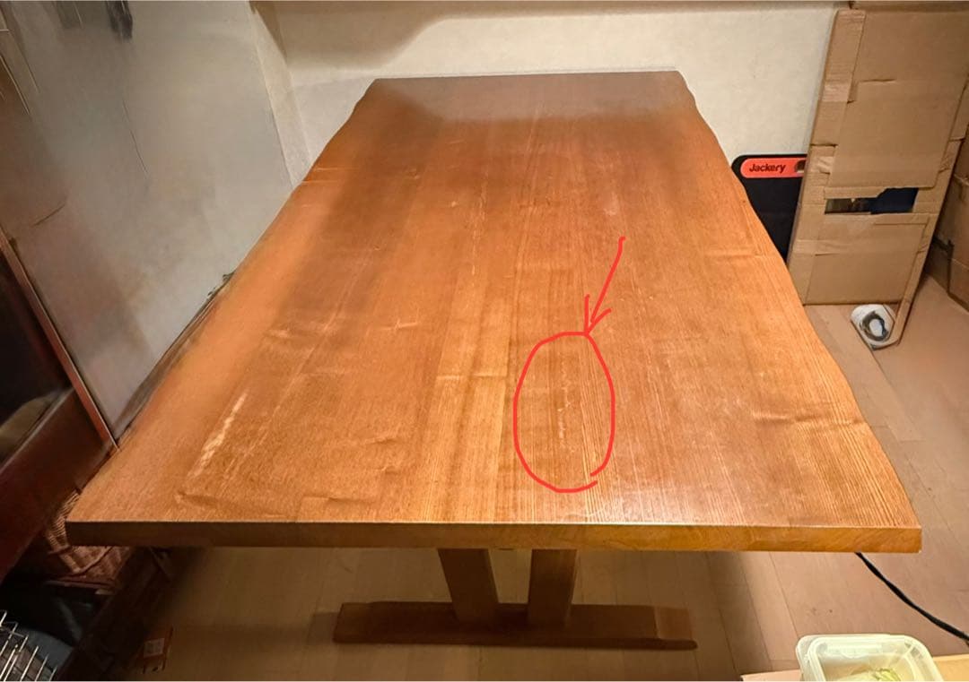 飛騨産業 ダイニングテーブル ダークブラウン 机 テーブル　キツツキマーク