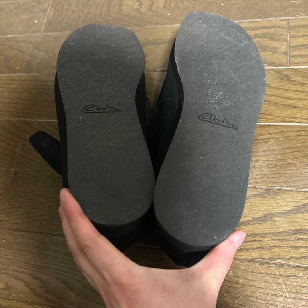 靴 clarks Wallabee black 26cm UK8