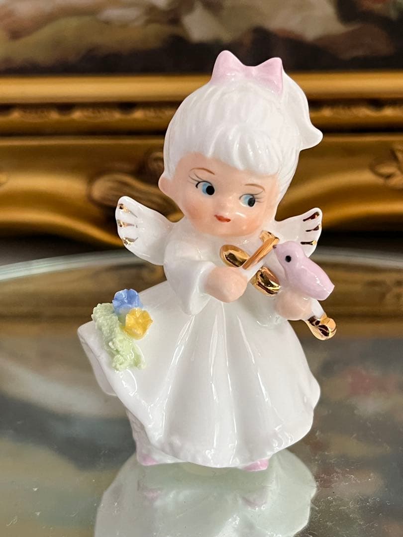 天使の陶器置物　7体セット　　　　加藤工芸