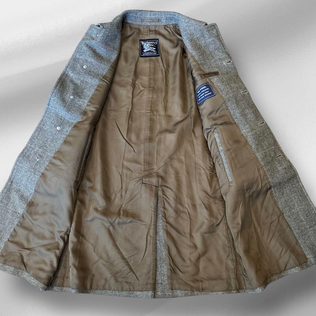 バーバリーロンドン ウール コート チェック柄 ヴィンテージ　Burberry