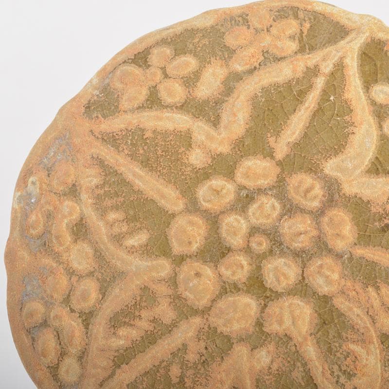 中国　越州窯青磁　花文　蓋物　盒子　N　7292E