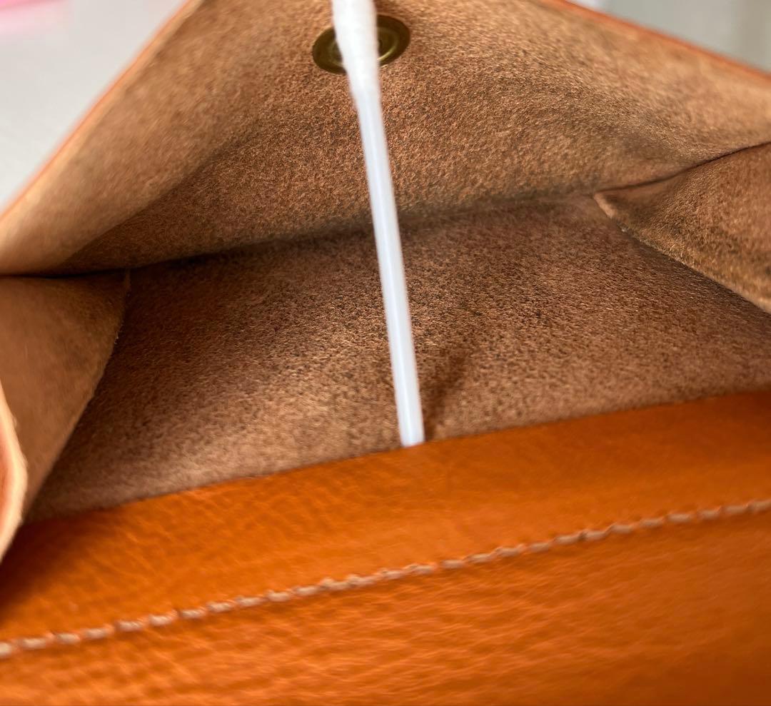 IL BISONTE イルビゾンテ　二つ折り財布 オレンジ