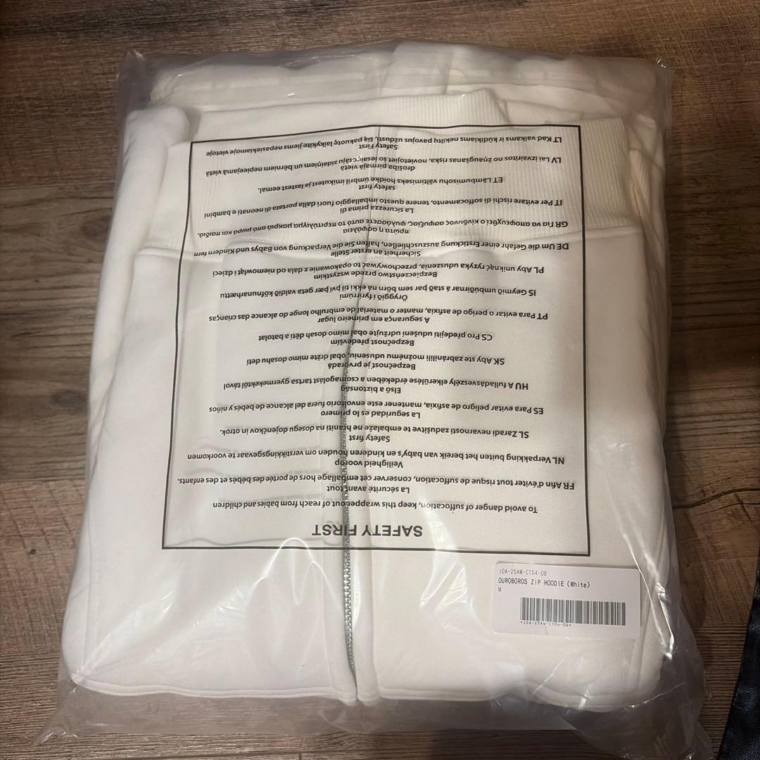 ideaswamホワイトzipパーカーM