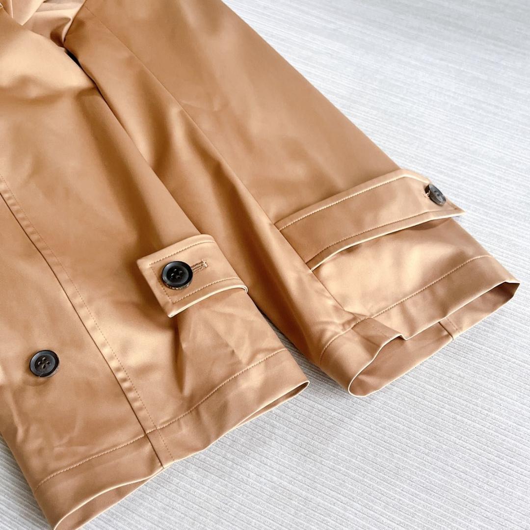 ＊未使用タグ付き【ベイジ】チェスターコート　ライナー　 キャメル　4 光沢感