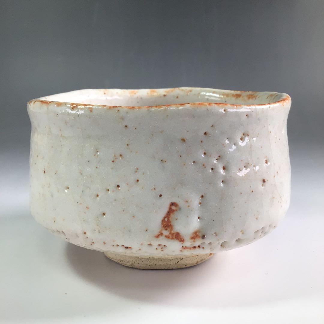 Ｒ６０７　茶碗　『古寿造』『表千家　堀内宗完　箱書』『志野茶碗』　共箱　茶道具