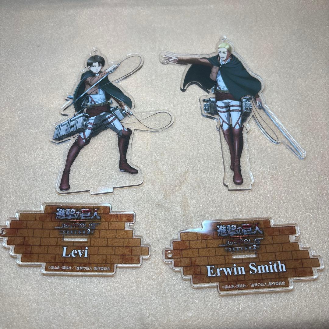 進撃の巨人　ジョイポリス　アクスタ　エルヴィン リヴァイ