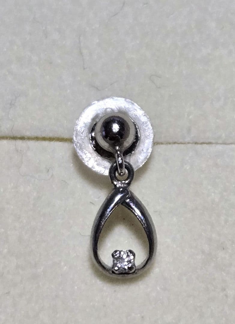 WISP プラチナ ダイヤモンド ピアス　刻印有り