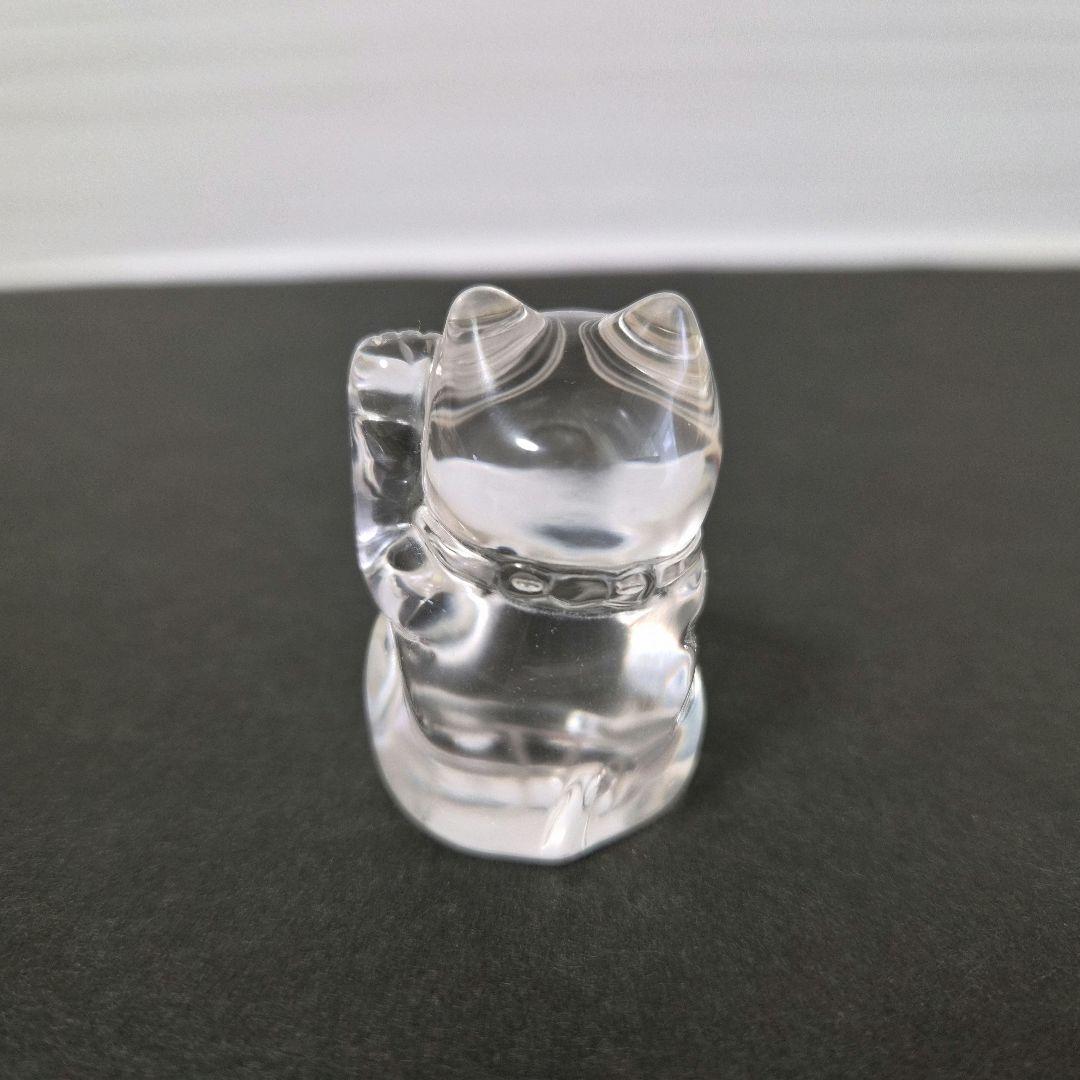 水晶　招き猫　大中小　３個セット