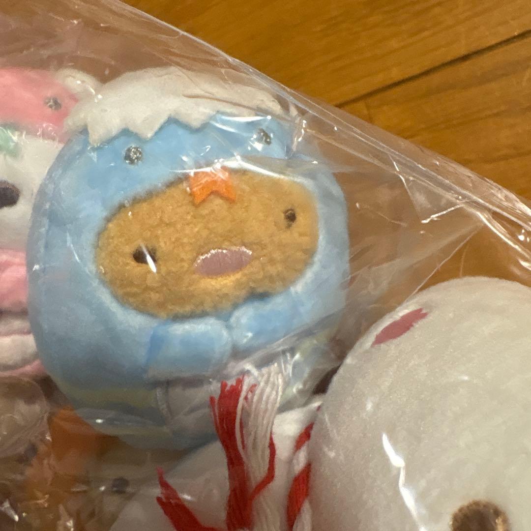 すみっコぐらし　お正月　ぬいぐるみ　へび　てのりぬいぐるみ　シーンぬいぐるみ