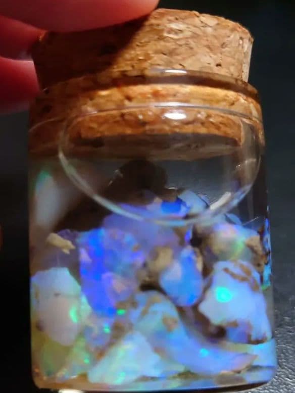 エチオピア　チョーク　オパール原石 詰合わせ　鉱物　標本　約10g分50CT近く