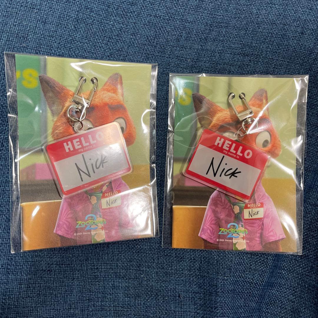 【韓国】ズートピア2 映画館特典 ネームプレート　ニック