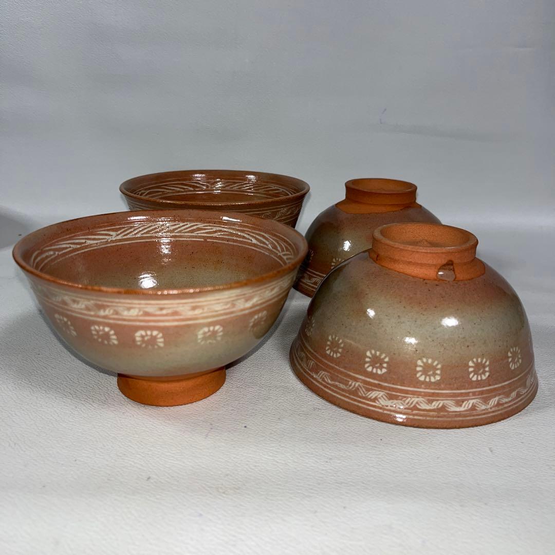 茶道具　御本三島　数茶碗　十客