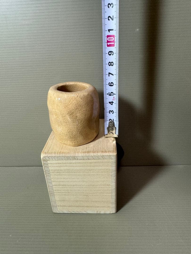 2873 萩焼　新庄助右衛門窯　蓋置　未使用