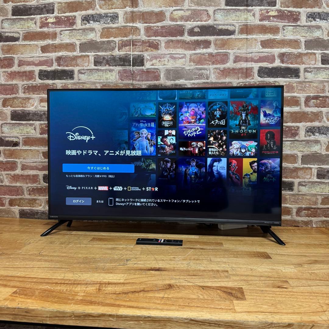 ORION 40インチ チューナーレス スマートテレビ SAFH401 アプリ○