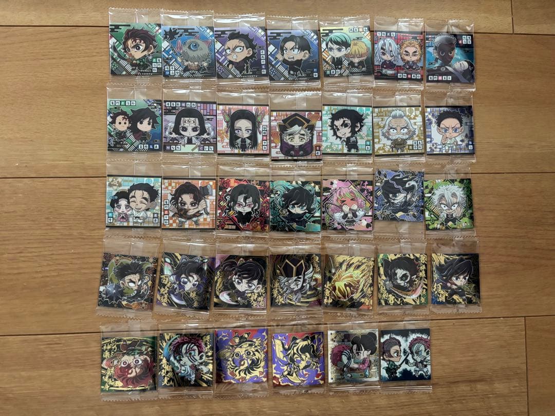 鬼滅の刃ウエハースシール其ノ十四　34種コンプリートセット