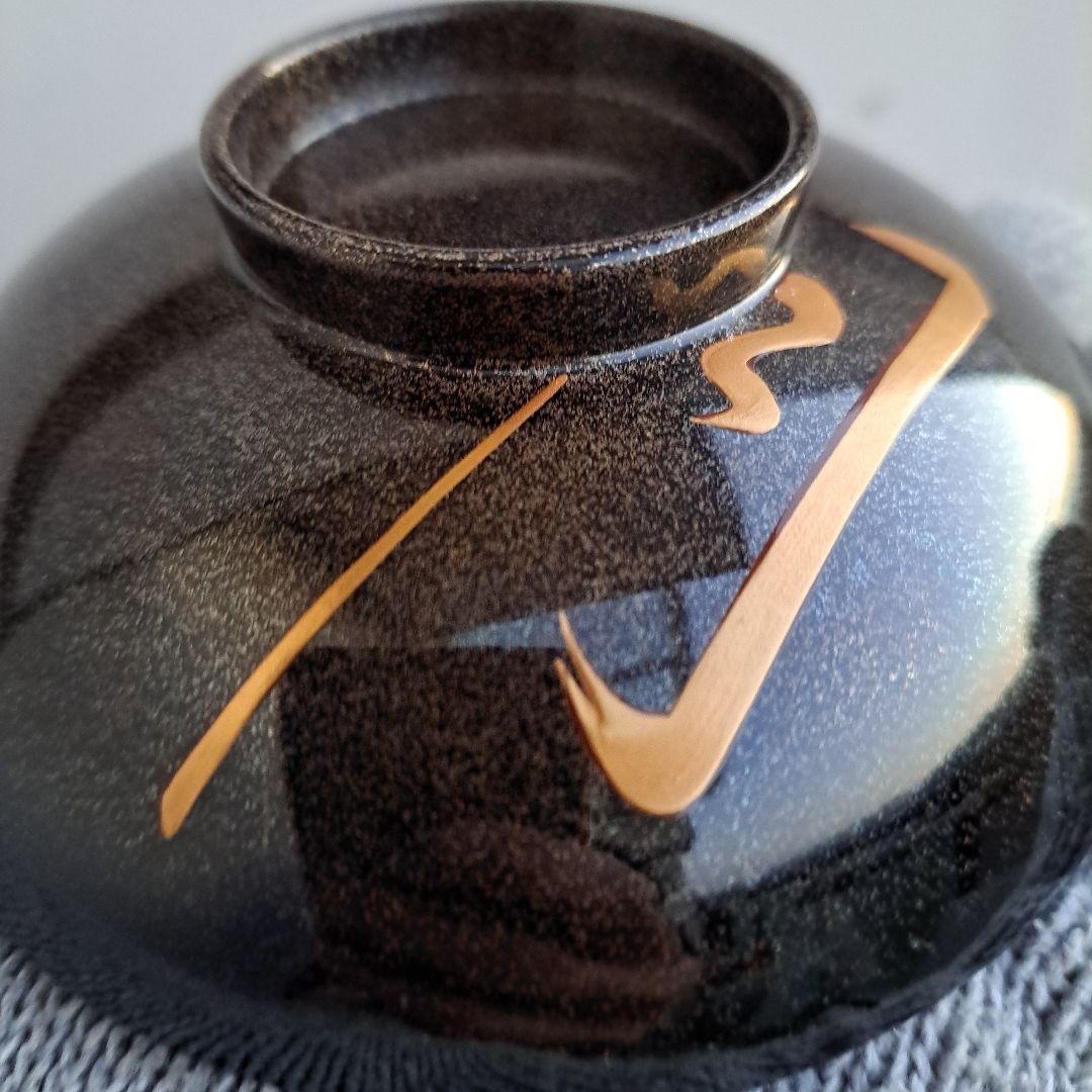 【輪島塗　吸物椀×5客】布着本堅地　雪月花\"蒔絵　朝信作　未使用/長期保管品