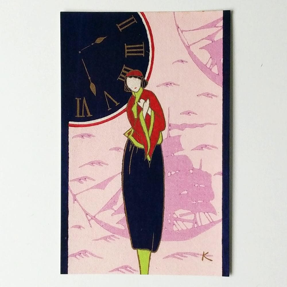 小林かいち 君待つ宵 4枚揃絵葉書