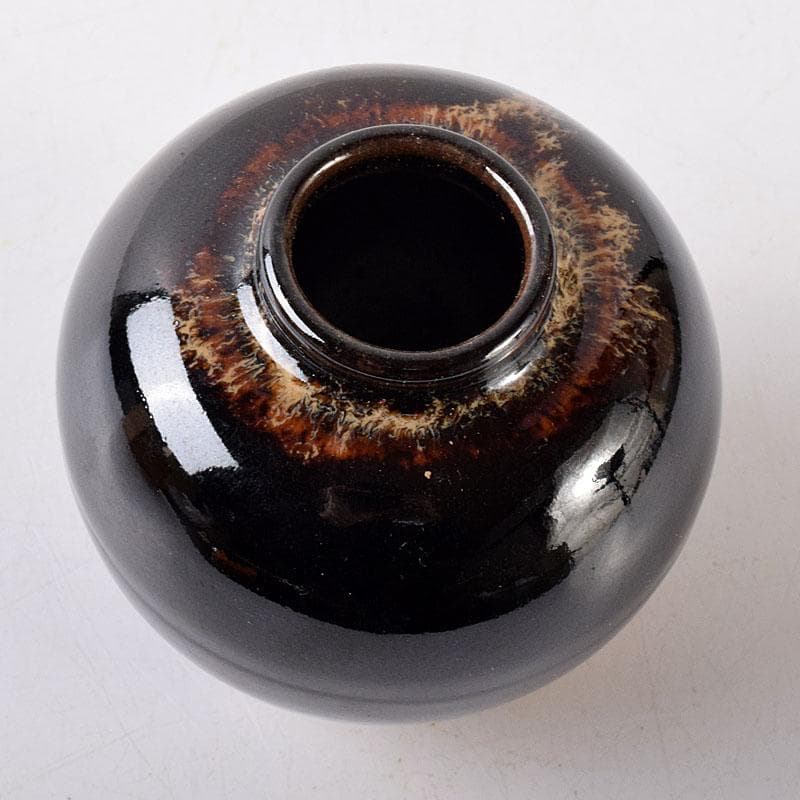 茶道具　京焼　桶谷定一作　文琳　茶入　共箱　V　8177