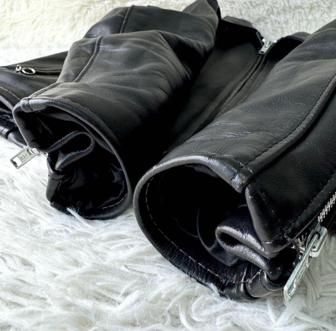 美品/希少　schott トラッカージャケット　652 本革　ブラック　38