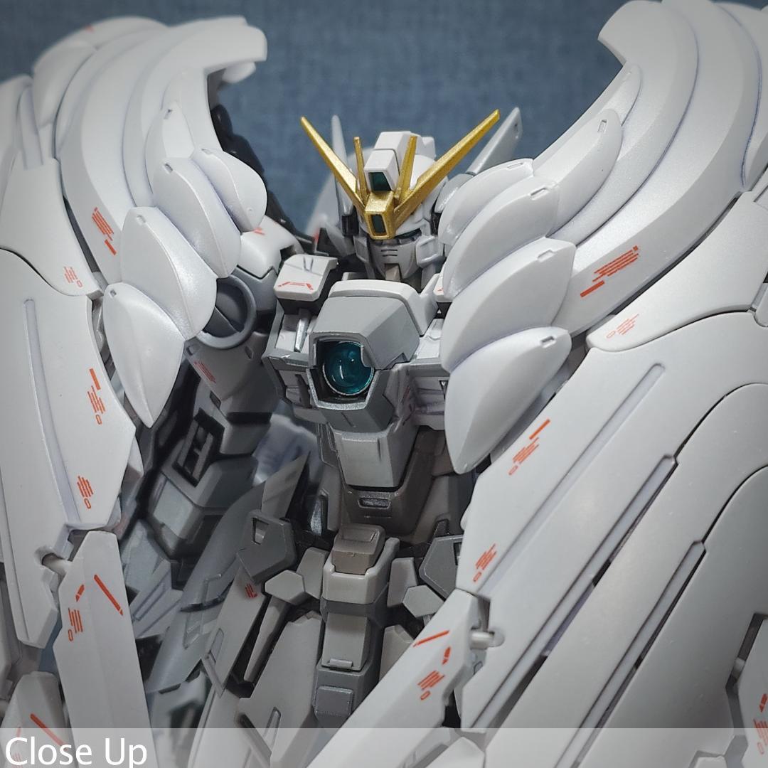 MG ウイングガンダム \" white カスタム\" パール塗装完成品