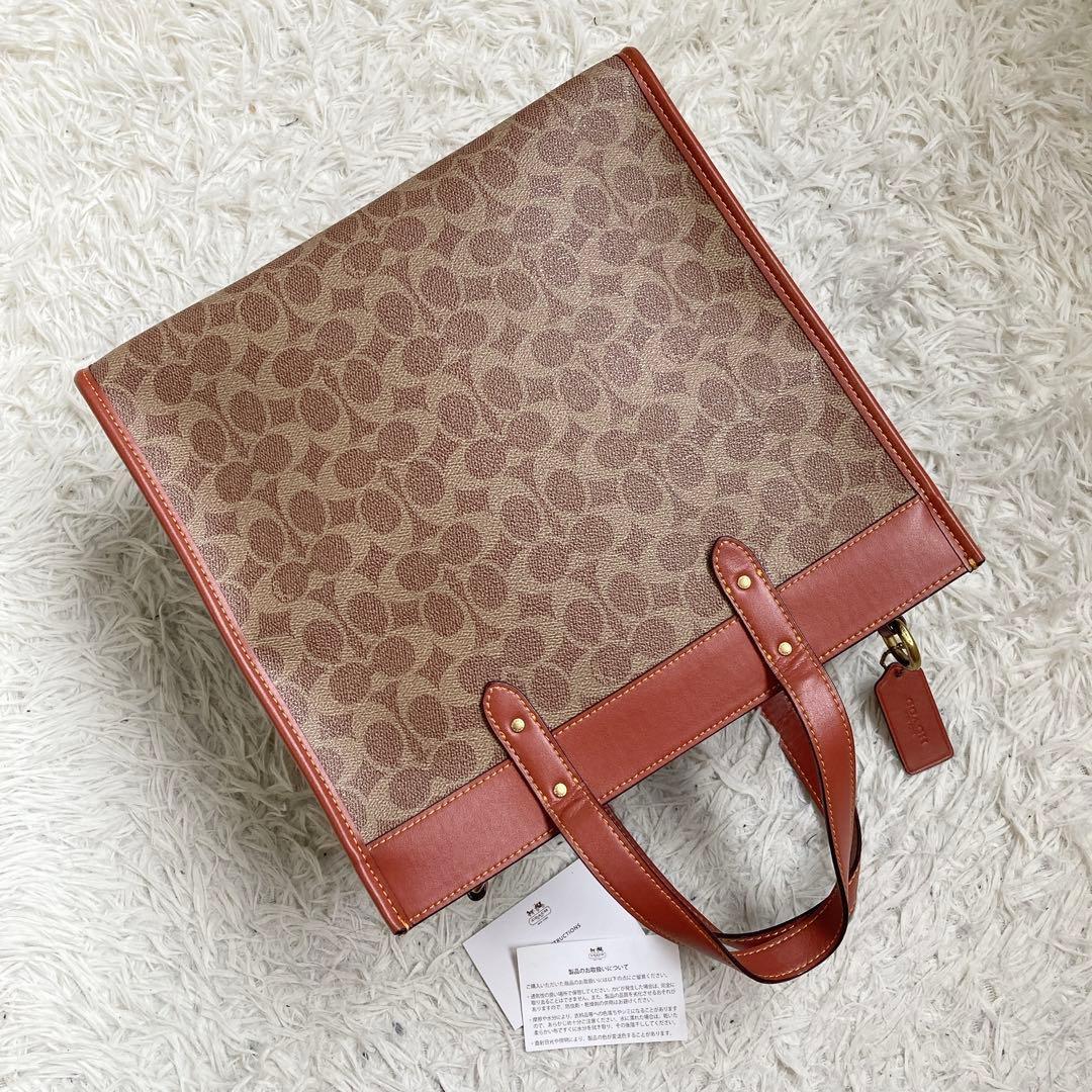 未使用級 COACH コーチ フィールド トート ホースアンドキャリッジ