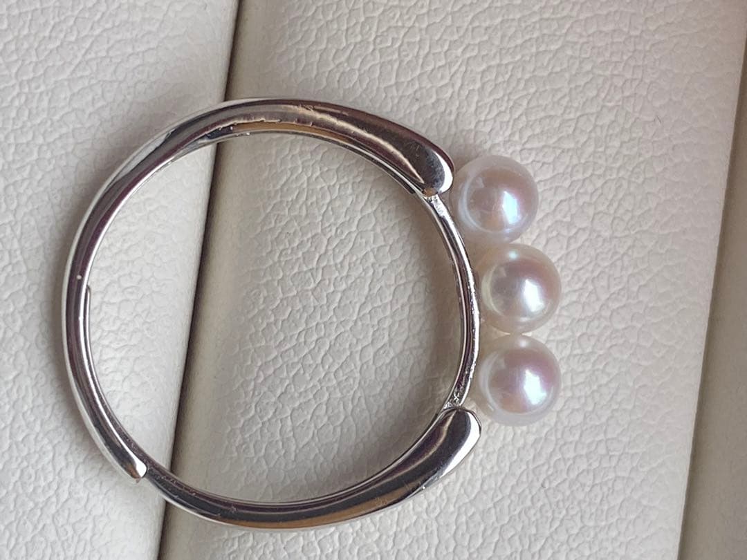 よろしく♫ページ　4-4.5mmパールリング　2点