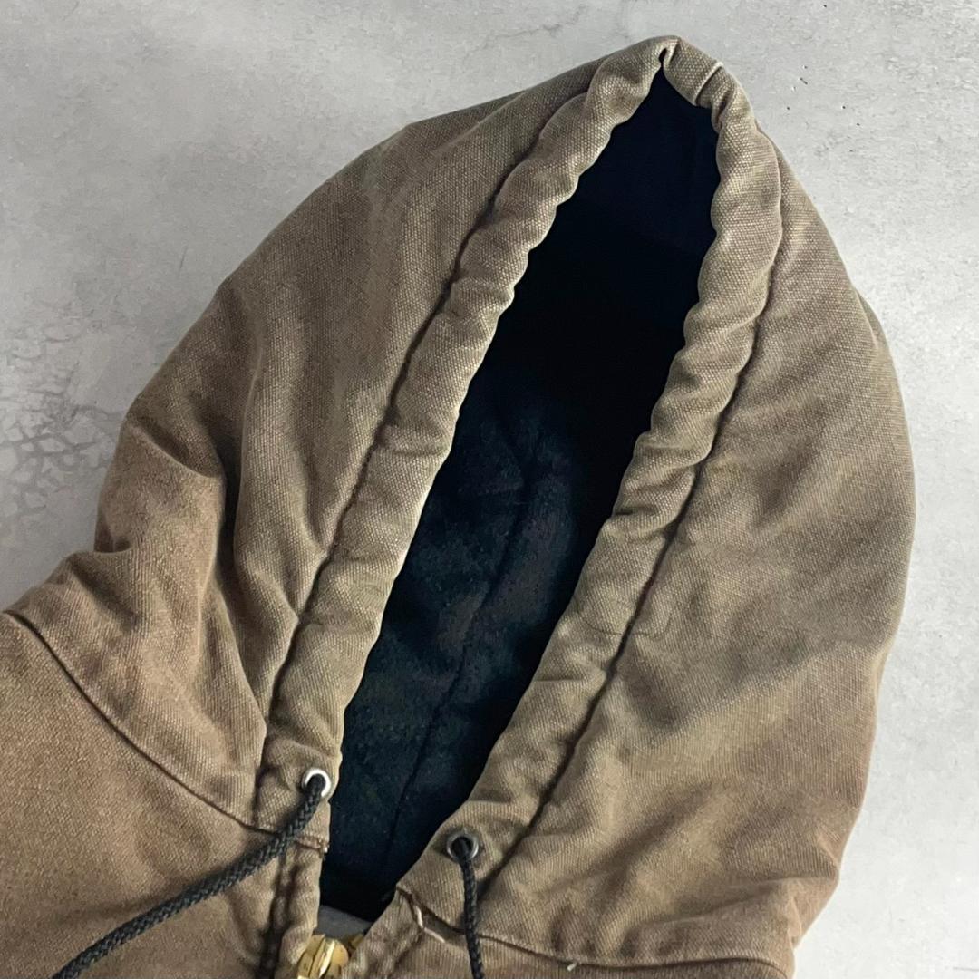 希少　カーハート　アクティブジャケット　J68CHT　ダックキャンバス　茶色