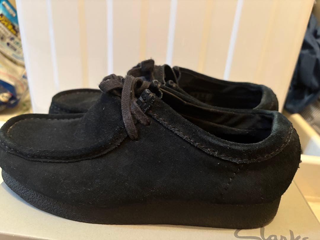 25.5cm クラークス ワラビー ブラック