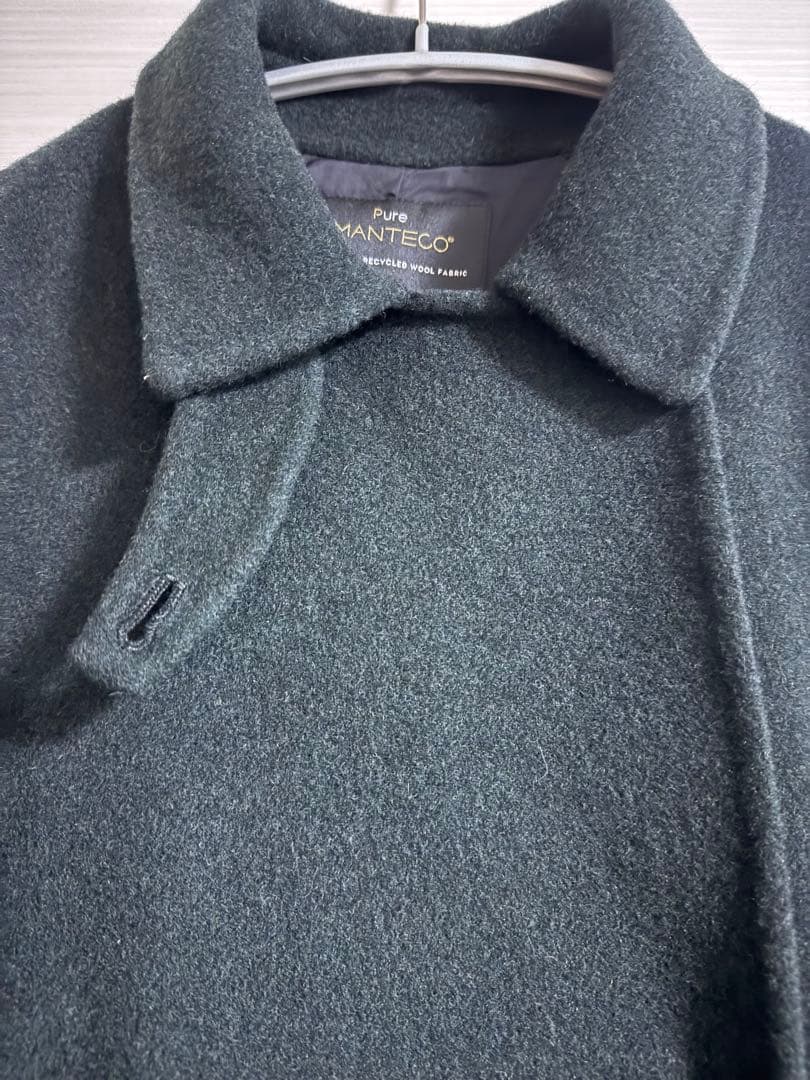 滝沢眞規子さん着用 23区 リバー チェスターコート 小さいサイズ　グリーン系