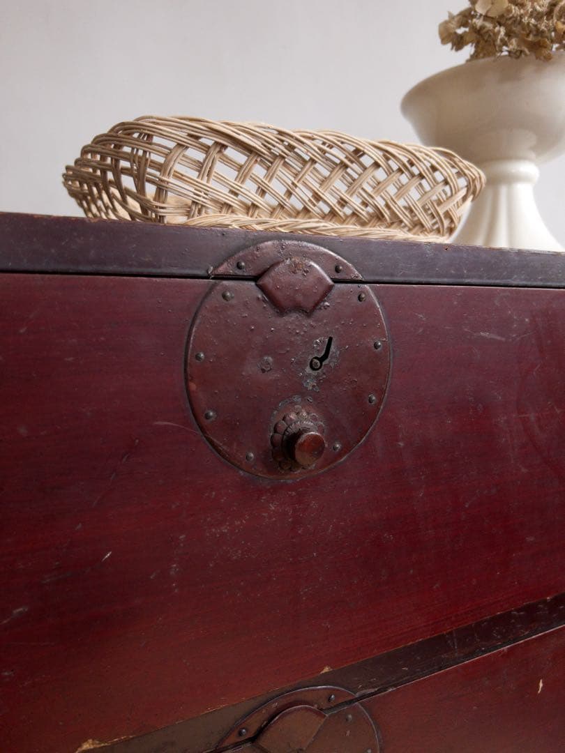 古家具　時代箪笥　4段引き出し　鉄金具　和箪笥・古道具　古家具　アンティーク