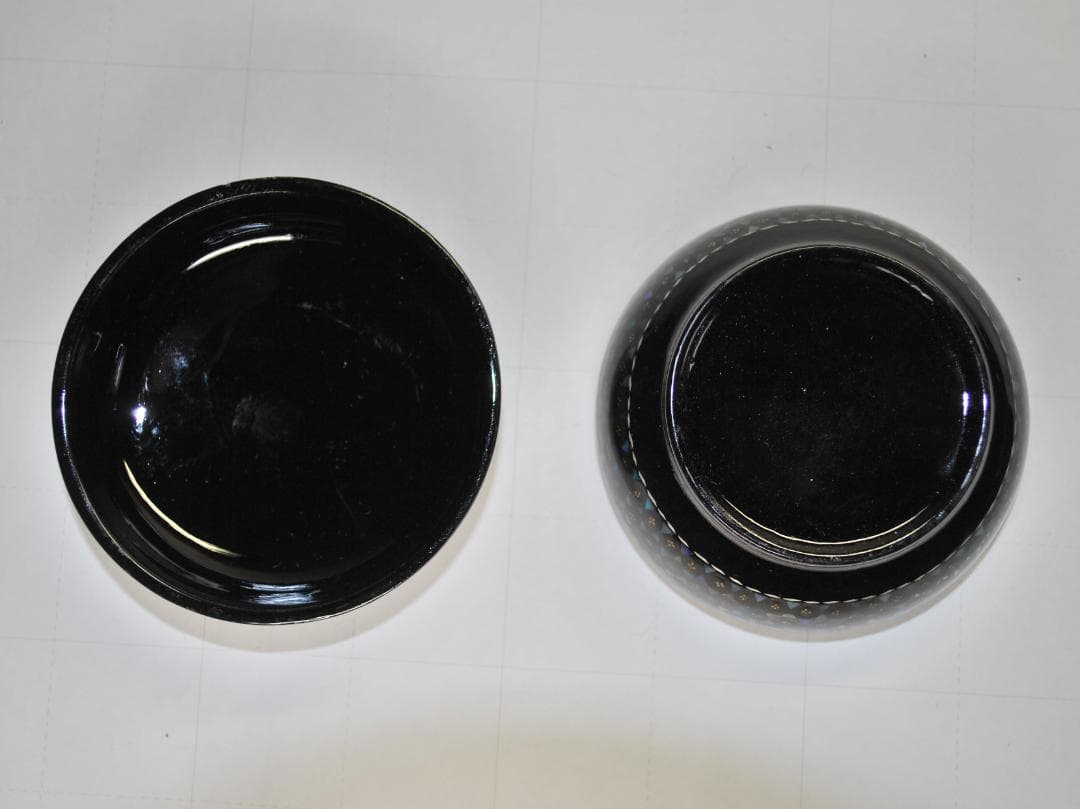 香合　棗　セット　木製　螺鈿細工　漆塗り