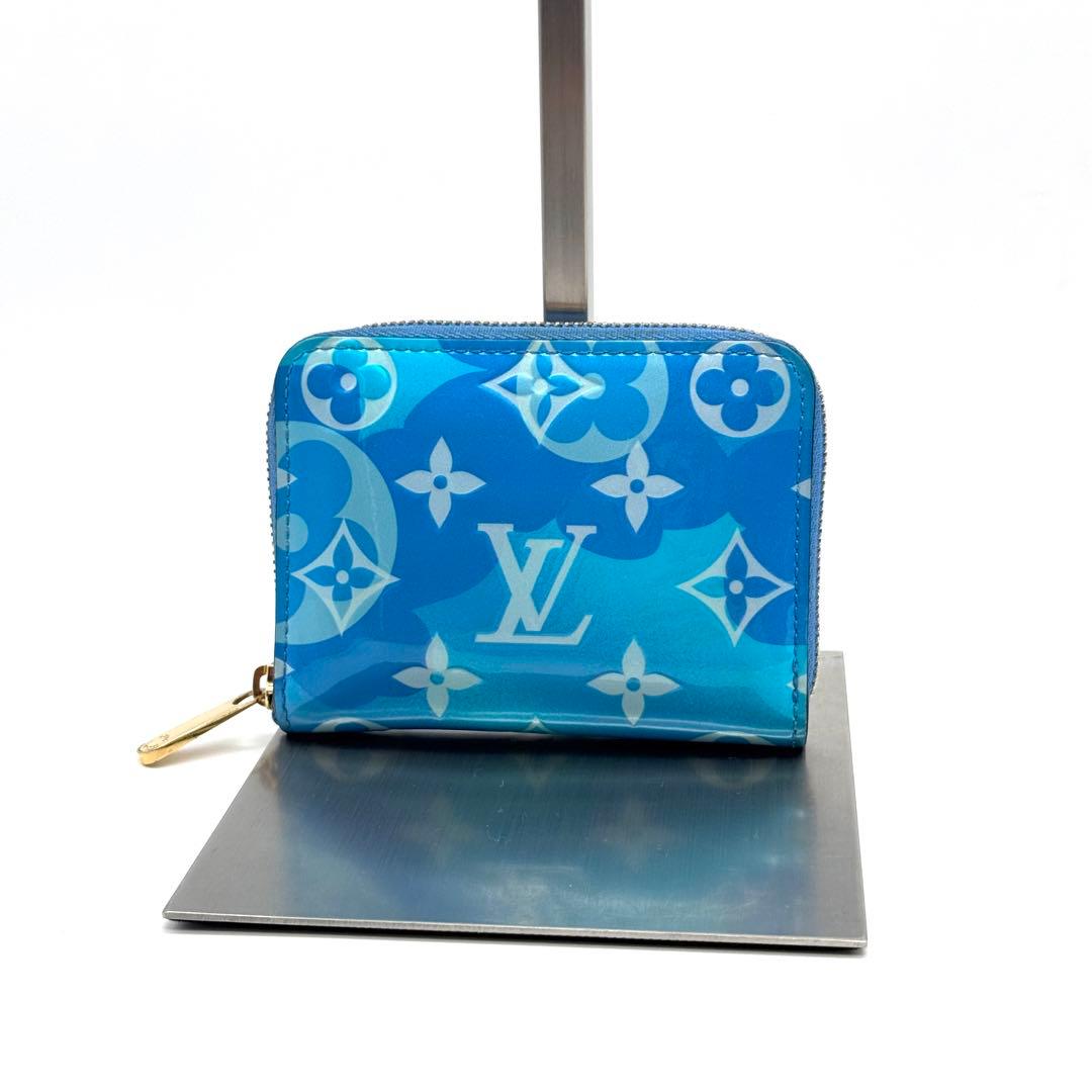 美品 ルイヴィトン M90587 モノグラム ヴェルニ フラワー パース